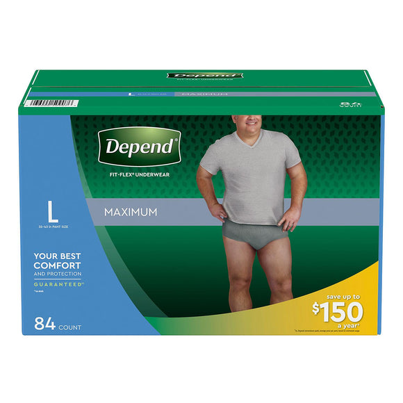 Depend Fit-Flex Underwear for Men - Large (84 ct.)