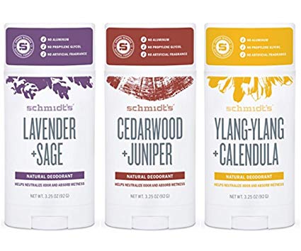 Schmidts Schmidt's deodorant stick variety pack (lavender & sage, cedarwood & juniper, ylang-ylang & calendula)