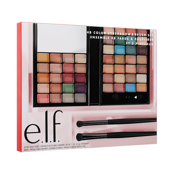 e.l.f. Cosmetics 48 Color Eyeshadow & 2 Brushes