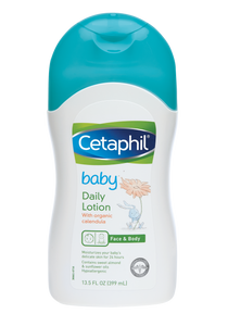 Cetaphil Baby Daily Lotion with Organic Calendula, Sweet Almond Oil & Sunflower Oil 13.5 oz - 2pack