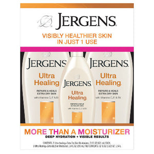 Jergens Ultra Healing Extra Dry Skin Moisturizer (21 oz., 2 pk.; 10 oz., 1 pk.)