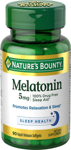 Nature's Bounty® Melatonin 5 mg, 90 Softgels