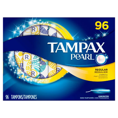 Tampax Pearl Unscented Tampons, Regular (96 ct.) Lagos