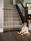 Regalo Extra Tall Stairway and Hallway Walk Through Baby Gate, Black