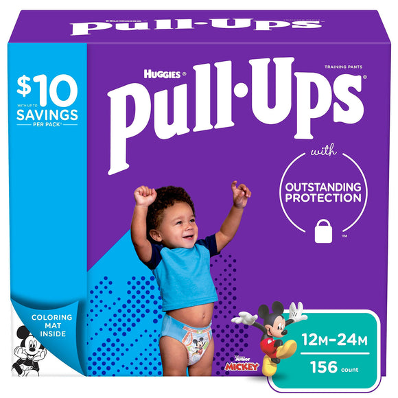 Huggies Pull-Ups Training Pants for Boys , 12M/24M -156 ct. (14-26 lbs.)