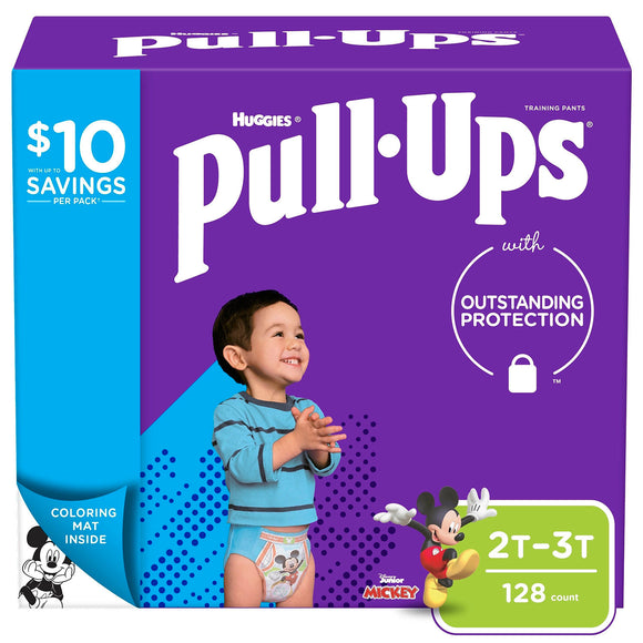Huggies Pull-Ups Training Pants for Boys , 2T/3T - 128 ct. (18-34 lbs.)