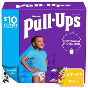 Huggies Pull-Ups Training Pants for Boys , 4T/5T -102 ct. (38-50 lbs.)