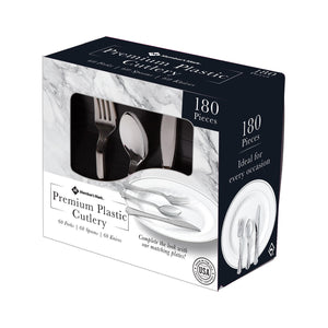 Member's Mark Premium Silver-Look Cutlery Combo (180 ct.)