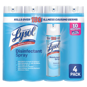 Lysol Disinfectant Spray, Crisp Linen (4 pk., 19 oz. each)