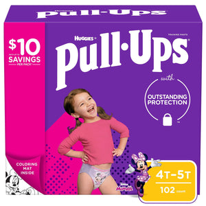 Huggies Pull-Ups Training Pants for Girls , 4T/5T -102 ct. (38 - 50 lbs.)