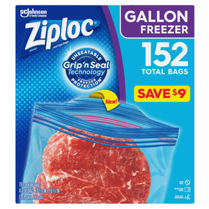 Ziploc Easy Open Tabs Freezer Gallon Bags (152 ct.)