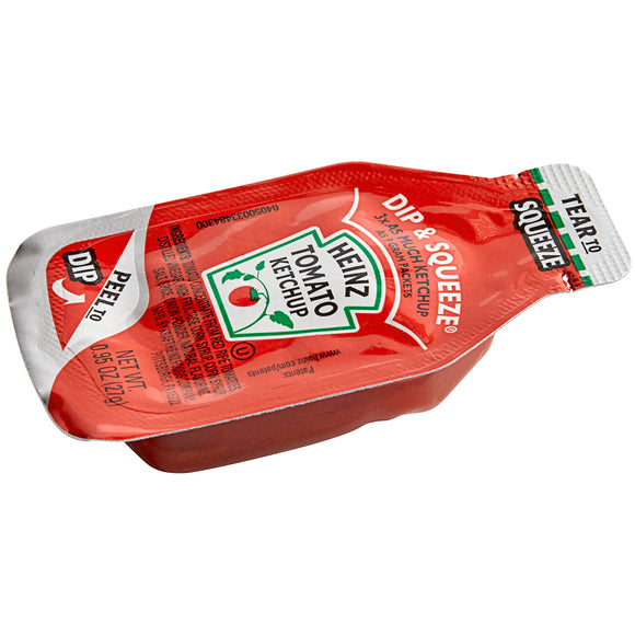 Heinz 0.95 oz. Dip & Squeeze Ketchup Packet - 500/Case